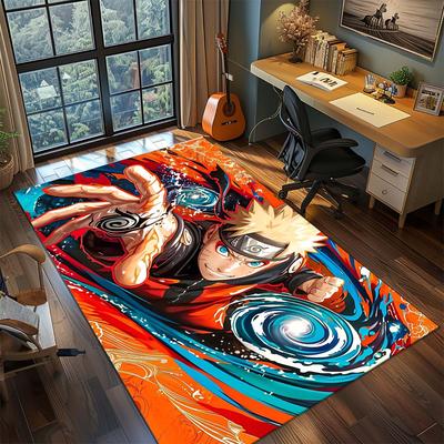Naruto Anime Rug Carpet Large Area Rug Non Slip Washable Floor Mat Gamer Room Bedroom Home Decor -QJY