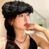 Fashion Rose Flowers Berets for Women Girls Reversible Forward Hats Korean Vintage Newsboy Caps Outdoor Travel Photo Painter Hat