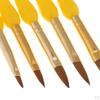 Brushes,5 Acrylic Flat Painting Drawing Manicure Tools ,Silicone
