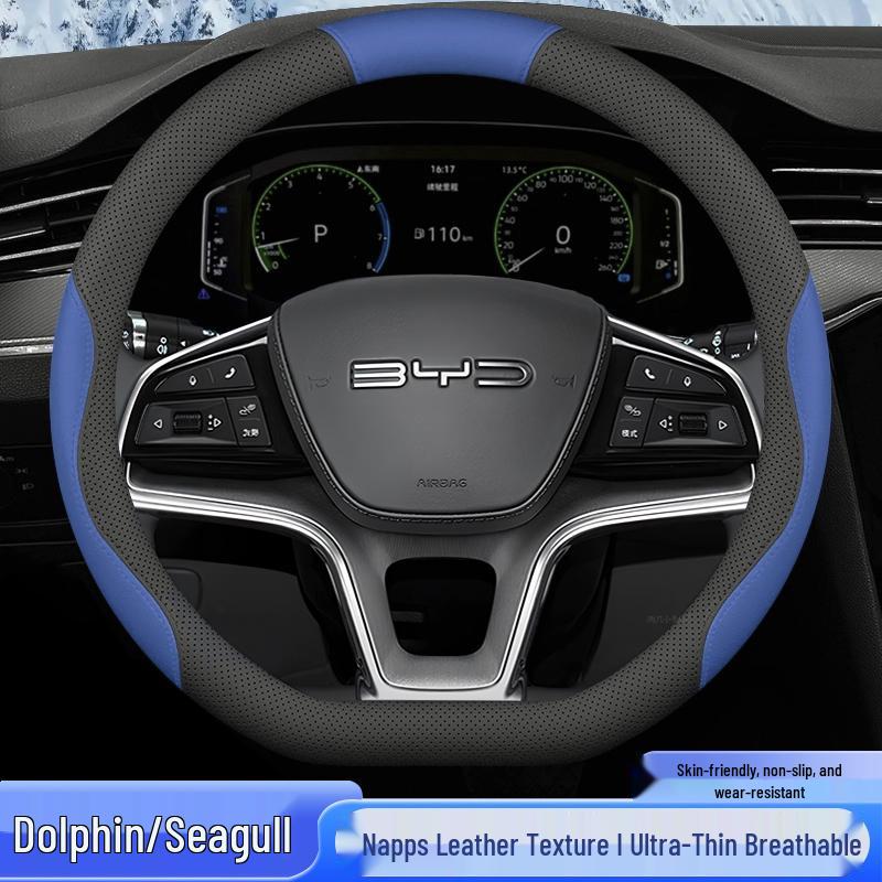 Steering Wheel & Grip Covers for BYD Seagull/Dolphin Models 2023-2025 - All Seasons