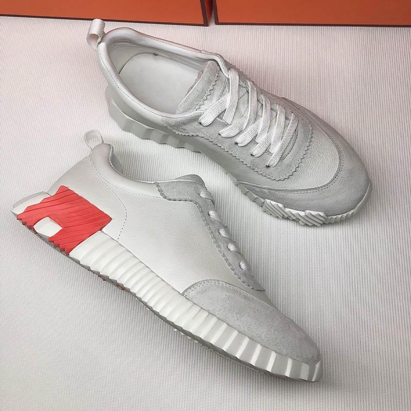 2025New Mirrored H casual sneakers, lightweight, European-style genuine leather, fashionable, unisex mesh casual shoes
