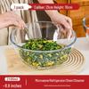 Heat-Resistant Large Thickened Borosilicate Glass Mixing Bowl – Ideal for Salads, Soups, and Egg Beating.