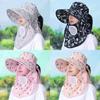 Summer Sun Protection Cap With Wide Brim And Breathable Cotton Fabric For Outdoor Activities