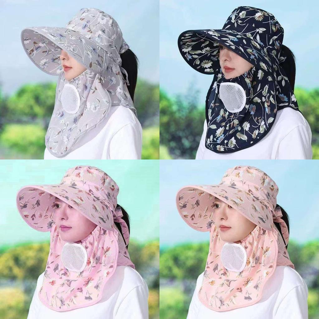 Summer Sun Protection Cap With Wide Brim And Breathable Cotton Fabric For Outdoor Activities