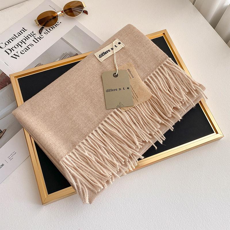 45 Color Winter Scarf For Women Long Warm Cashmere Scarves Hijab Solid Lady Shawl Wrap Female Pashmina Bandana Head Stole