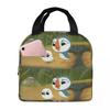 Puffin Rock und neue Freunde Isolierte Lunchtasche für Damen Kinder Tragbare Lebensmittelboxen Thermische Lunchbox Tragetasche