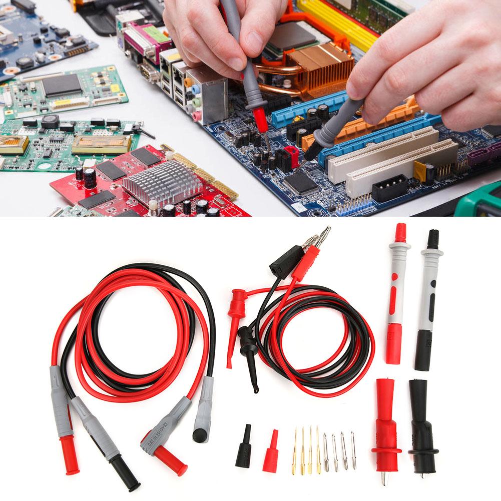 P1308B Test   Kit Banana Plug To Test Hook Cable Probe Test Clip Set for Multimeter