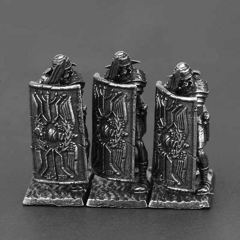 Ancient Rome 9th Legion Metal Soldier Figure Miniature Toy Car Interior Desktop Ornament DIY Paint Collection