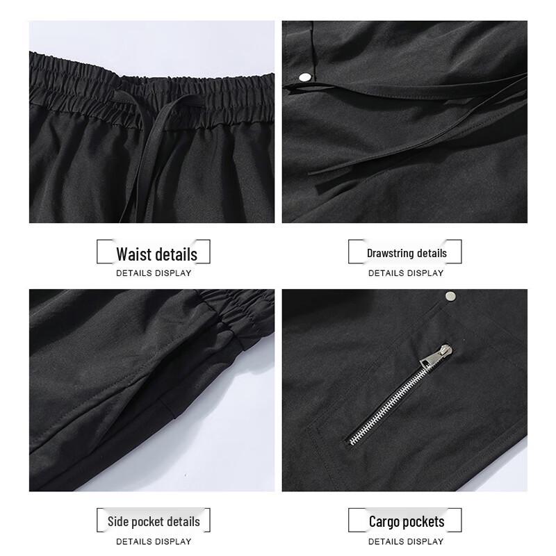 EASTERN CAMEL Men's American Style Curve Blade Loose Fit Workwear Pants