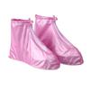 1 Pair Waterproof Shoe Covers Rainproof Shoe Protectors with Zipper And Drawstring Anti-Slip Sole Overshoes for Men Women Rain Snow Mud Protection