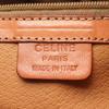 Used CELINE Macadam Handbag PVC Coated Canvas Leather Brown Used Women