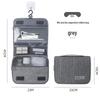 Cationic Hanging Toiletry Bag: Wet/Dry Separation Frosted Makeup Travel Organizer