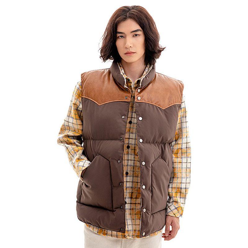 Japanese-Style Retro Bandage Dress Frock Vest Vest Men's Autumn and Winter Outer Wear Thick Waistcoat Jacket Export Men's Vest