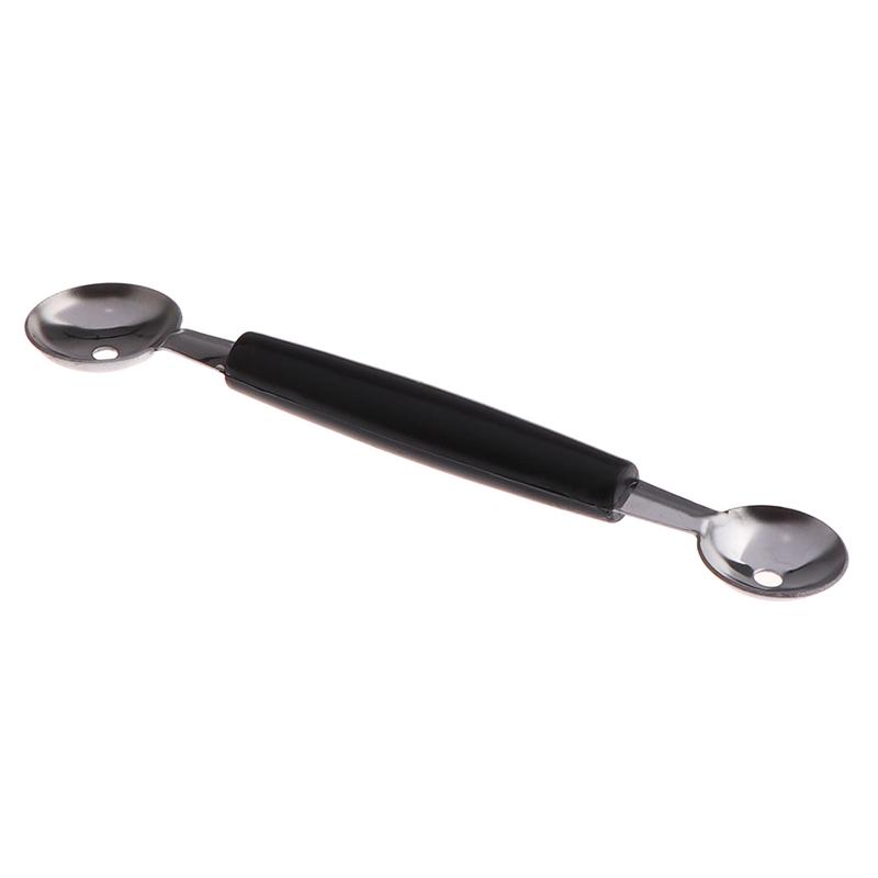 Kitchen Stainless Steal Double Ended Melon Ball Scoop Fruit Ice Cream Scooper