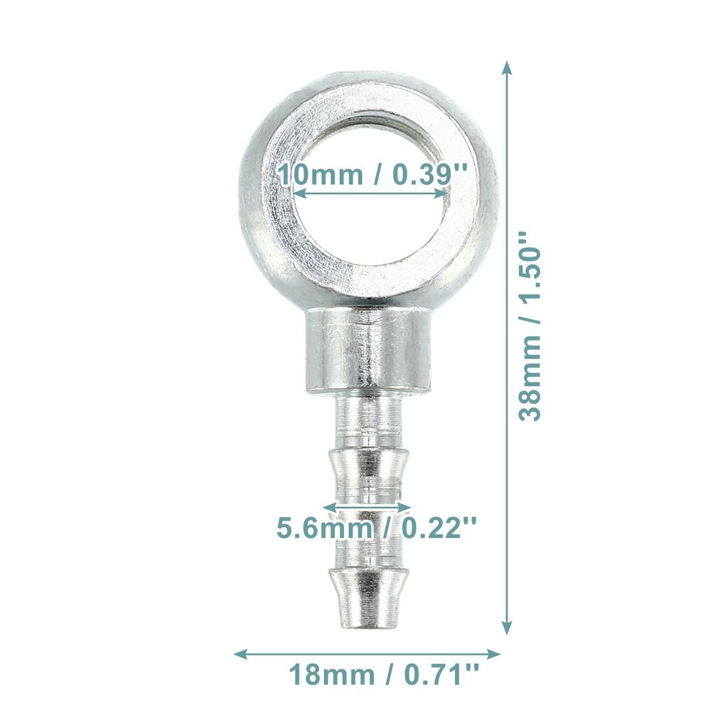 ACROPIX 1 Pcs Banjo Hose Barb Bolt Fittings Universal Banjo Fitting Fuel Line Adapter