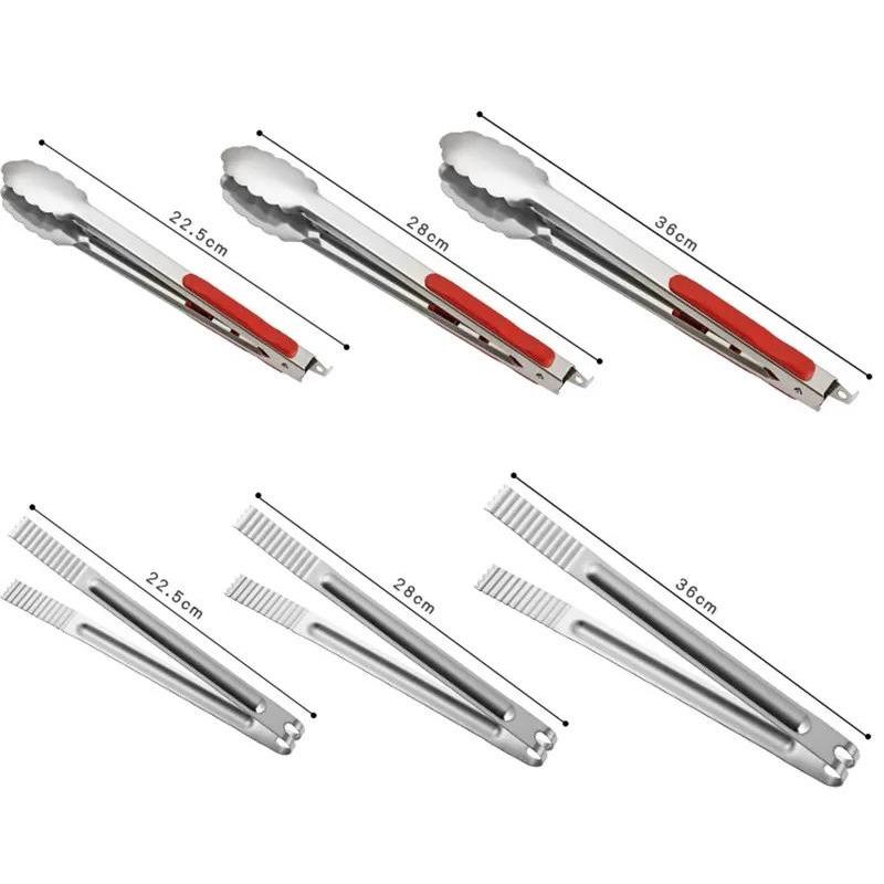 BBQ Tongs Ice Sugar Coffee Clips Kitchen Barbecue Baking Food Tongs Pizza Bread Dessert Server Steak Salad Buffet Serving Clip