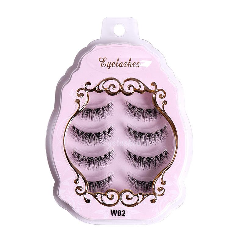 Little Devil Sharpened False Eyelash Powder Boxed, Natural Thick And Slender Eyelashes, Nude Makeup, Pseudo-Plain Eyelashes