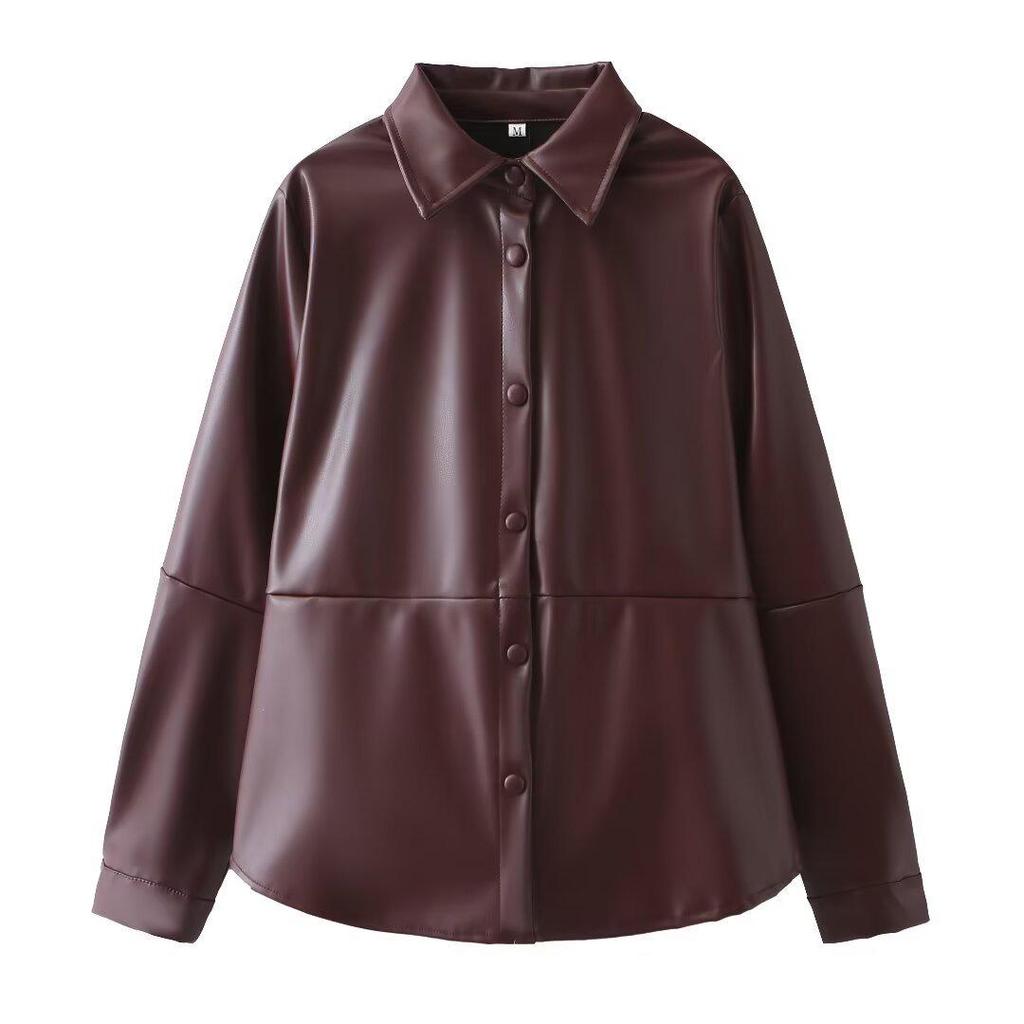 2024 Fall Women's European & American Style Long Sleeve Top & Short Skirt Set