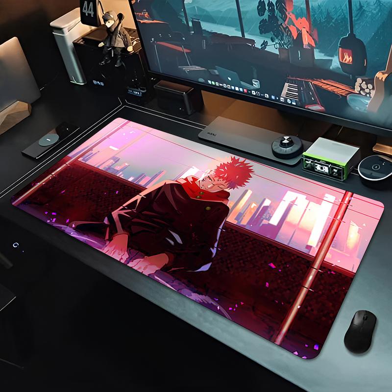 Gumowa podkładka pod mysz J-jujutsu Kaisen Notbook Gamer Podkładka pod klawiaturę Antypoślizgowa Rozszerzona Biurowa Mata na biurko Komputerowa Podkładka pod mysz z japońskiego anime
