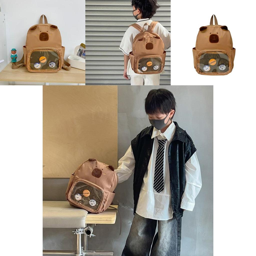 Cute And Fun Animal Print Kindergarten Backpack For Kids With Breathable Design