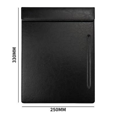 A4 Conference Clipboard High-Grade Leather Writing Pad with Cup and Pen Holder, Candy Box Folder.
