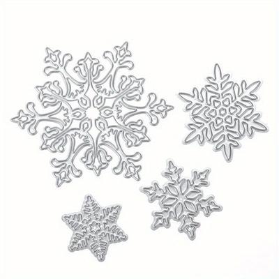1 set Snöflinga Skärmallar Metall Dies Stenciler Scrapbooking Album Stämpel Papper Kort Prägling