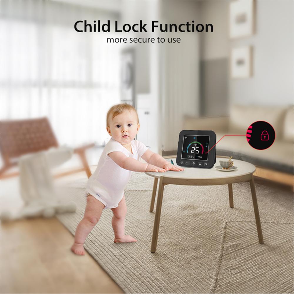 Tuya WiFi Thermostat Air Conditioner IR Temperature Humidity Infrared Controller USB Power LCD Touch Screen Google Home Alexa
