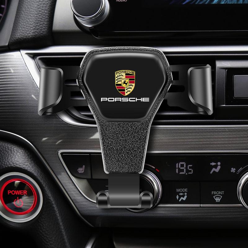 Gravity Auto Phone Holder Car Air Vent Clip Mount Support For Porsche Cayenne Panamera Macan 911 718 Taycan Boxster Cayman 918