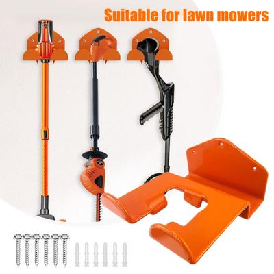 1/2 Sets Wall Mount Weedeater Hanger with Screws Heavy Duty Space Saving Garage Shed Weed Eater Trimmer Tools Metal Storage Rack Organizer Hook