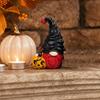 Halloween Kabouter Beeldje, Kleine Hars Pompoen Kabouter Standbeeld, Tovenaar Heks Kabouter Ornament voor Huis, Tuin, Gelaagde Dienblad, Tafelblad Decoratie