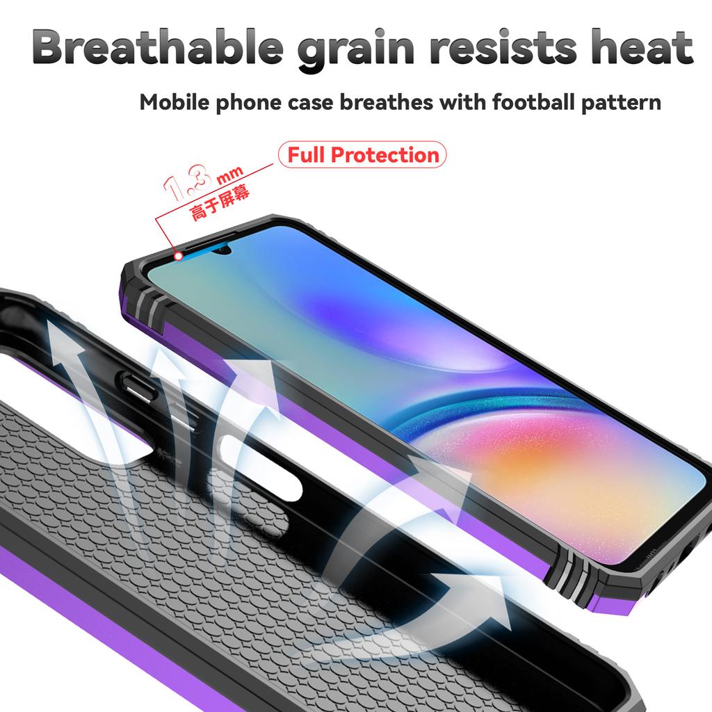 Stoßfeste Rüstungshülle für Samsung Galaxy A05S A05, magnetischer Auto-Ring-Halter, Ständer, Rückseite, Schiebelinsenabdeckung für Galaxy A04S, A04, Schutzhüllen