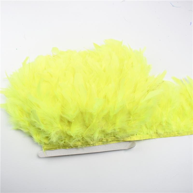 10Meters Fluffy Turkey Feathers Trim Fringe Ribbon Marabou Feather On Tape Fringes Sewing Trimmings DIY Clothes Dress Decoration