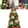 Lebhafte 10x Weihnachts Große Poinsettia Glitzer Blumendekorationen für festliche Stimmung