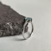 Серебряное кольцо с натуральным топазом 1.402ct, фианитами, вес изделия 2,37 гр (2194477)