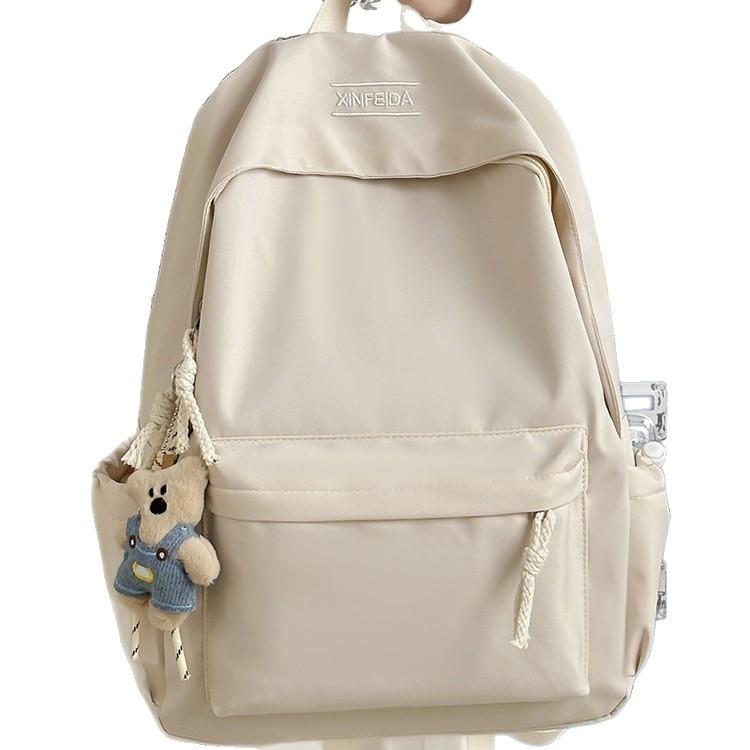Backpack Japanese Sweet Solid Color Lightweight School Travel Bag for Middle High School College Girls Casual