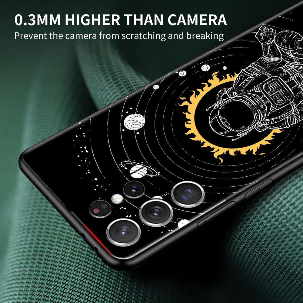 Case For Samsung Galaxy S20 FE S22 Ultra S21 Plus Luxury Soft Phone Case S10 S9 S8 S10e S7 Silicone Funda Space Cool Astronaut