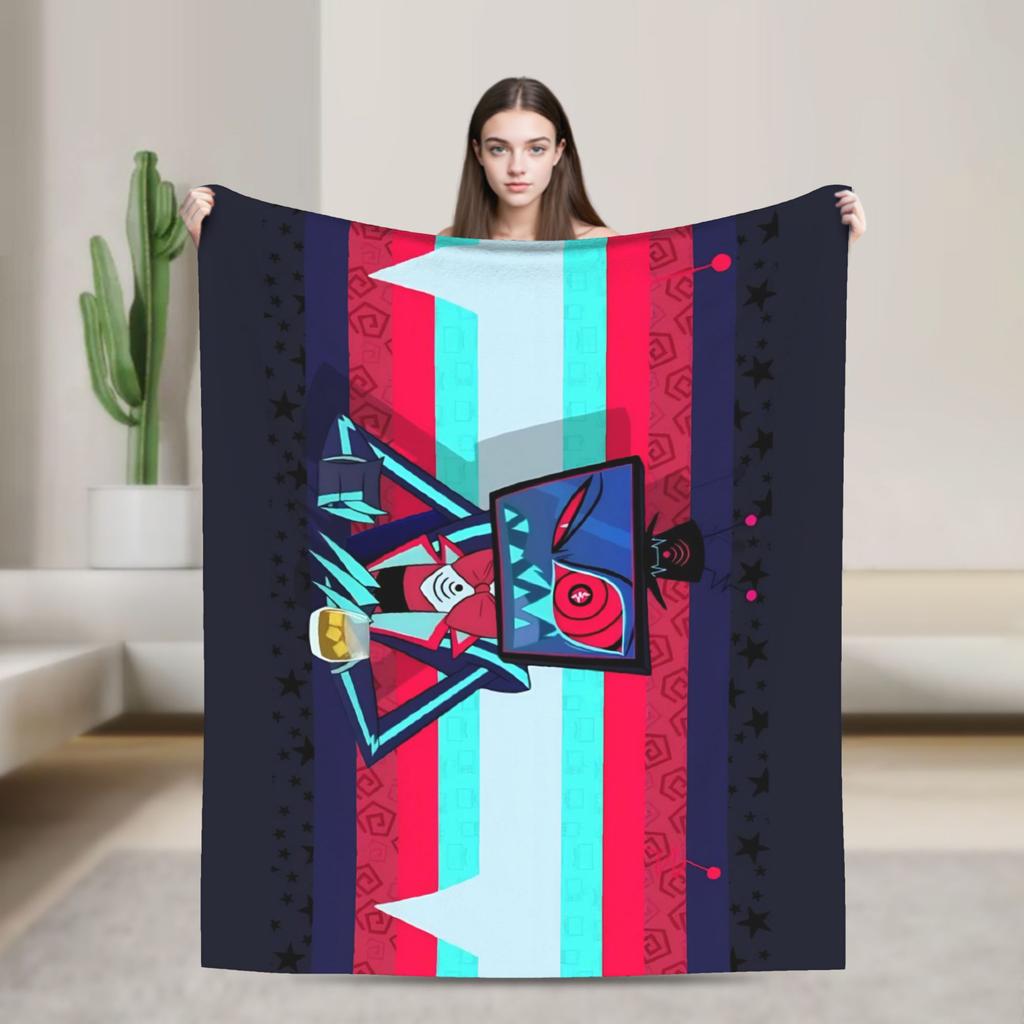 Vox Hazbined Plush Blankets  Creative Throw Blankets for  Sofa Bedding Lounge 150*125cm Bedspread