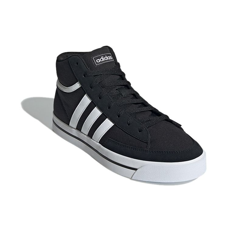 Adidas Neo Retrovulc Mid Canvas Suede Casual Shock Absorbing Non-Slip Wear-Resistant Breathable Mid-Top Retro Basketball Shoes Men Sneakers H02212