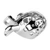 Metal Stainless Steel Chastity CB Flat Lock Patch Cage, Male Lock, Chastity Lock, Load-bearing Exercise Adult Sex Toy