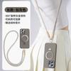 Applicable to iPhone16promax mobile phone case magnetic suction bracket liquid silicone hand rope Apple 15 protective case 14