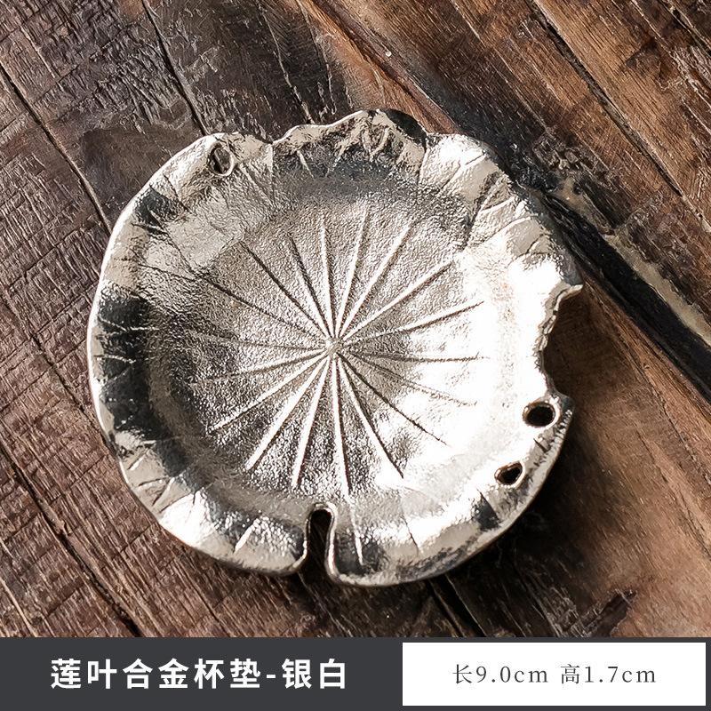 Japanese Style Tea Trays Retro Copper Anti Scalding Cup Holder Mat Pad Kung Fu Teaset Coffee Coaster Tea Ceremony Accessories