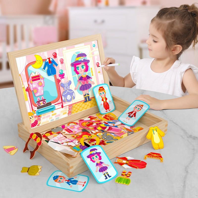 

Magnetic Farm for Children Zodiac Puzzle Double-sided Puzzle Multifunctional Drawing Board Children s Educational Toys