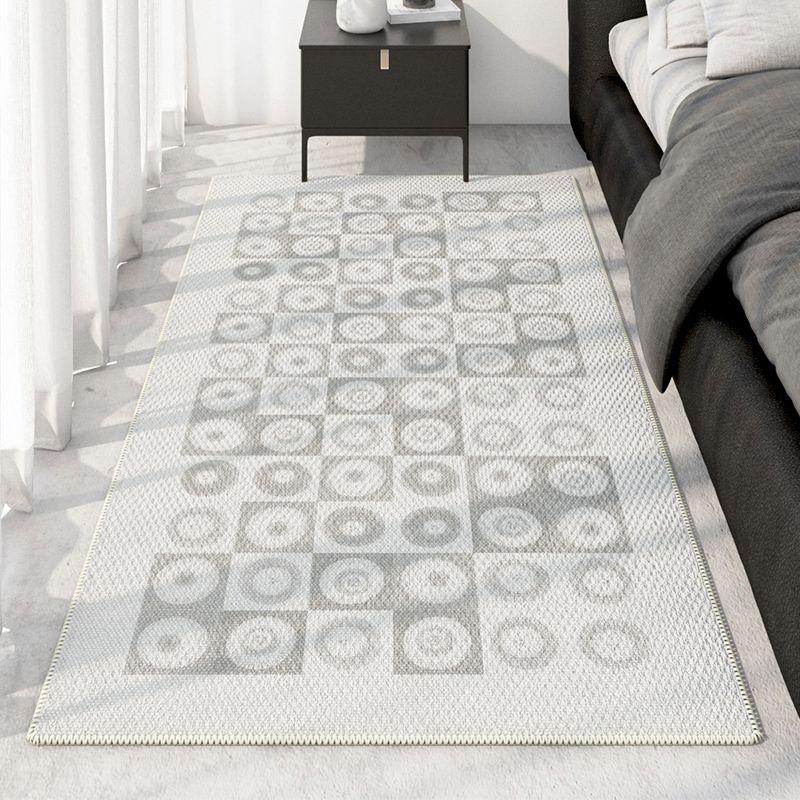

Black and White Checkered Rug, Vintage European Style Carpet for Bedroom, Living Room, Sofa, and Coffee Table 60x160 CM