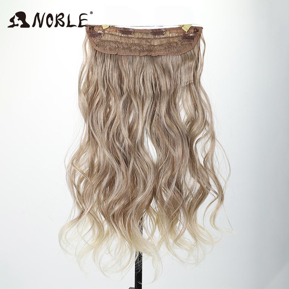 

Noble Hair Extensions 20“ Wave Synthetic Clip Fish Line Ombre Blonde One Piece Hair piece Hair Extensions Cabello For Women 20inches