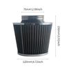Universeller modifizierter Hochstrom-Luftfilter für Autos, Pilzkopf-Luftfilter 76mm, Universeller Pilzkopf-Luftfilter