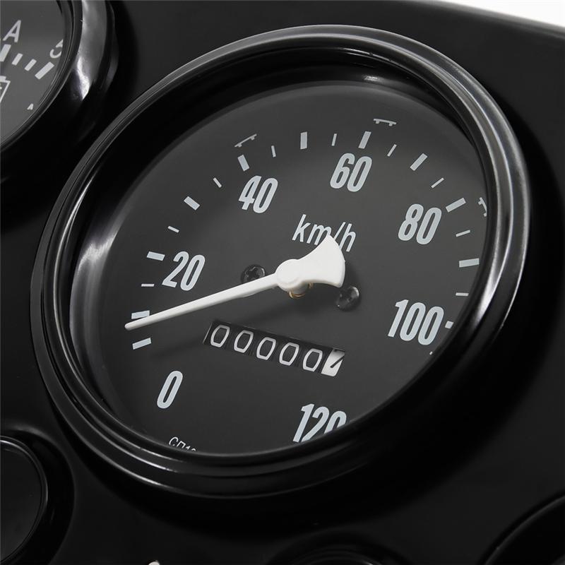 Ac29-Complete Universal 12V 5 In 1 Speedometer With Water Temp And Volt Voltage Gauge For All Motorcycles trument Panel