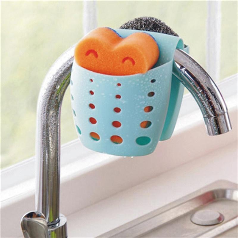 Kitchen Tool Sink Sponge Storage Hanging Bags Faucet Saddle Shape Drainage Bags