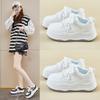 Spring White Shoes New Style of Female Students' Thick-soled High-rise Sports Shoes Casual Shoes