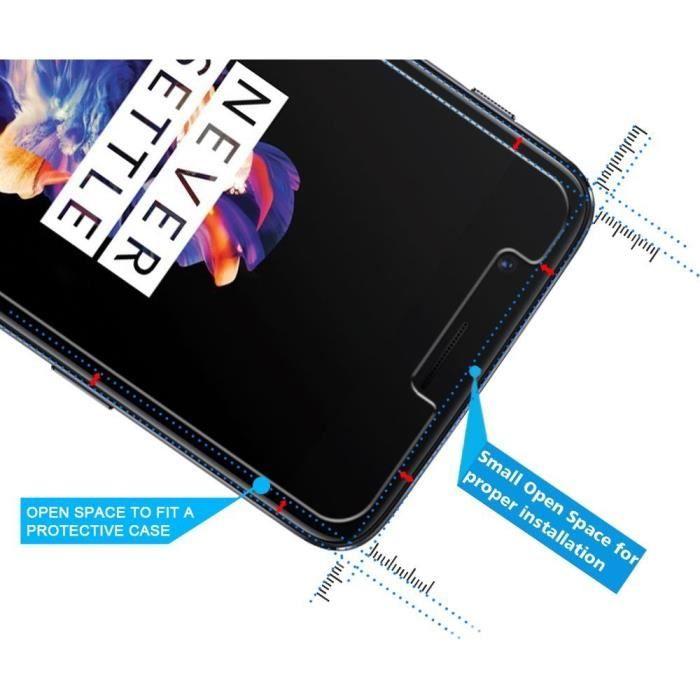 Tempered Glass - Phonillico® - ONEPLUS 5 - Pack of 2 - Ultra Resistant - Anti-Scratch