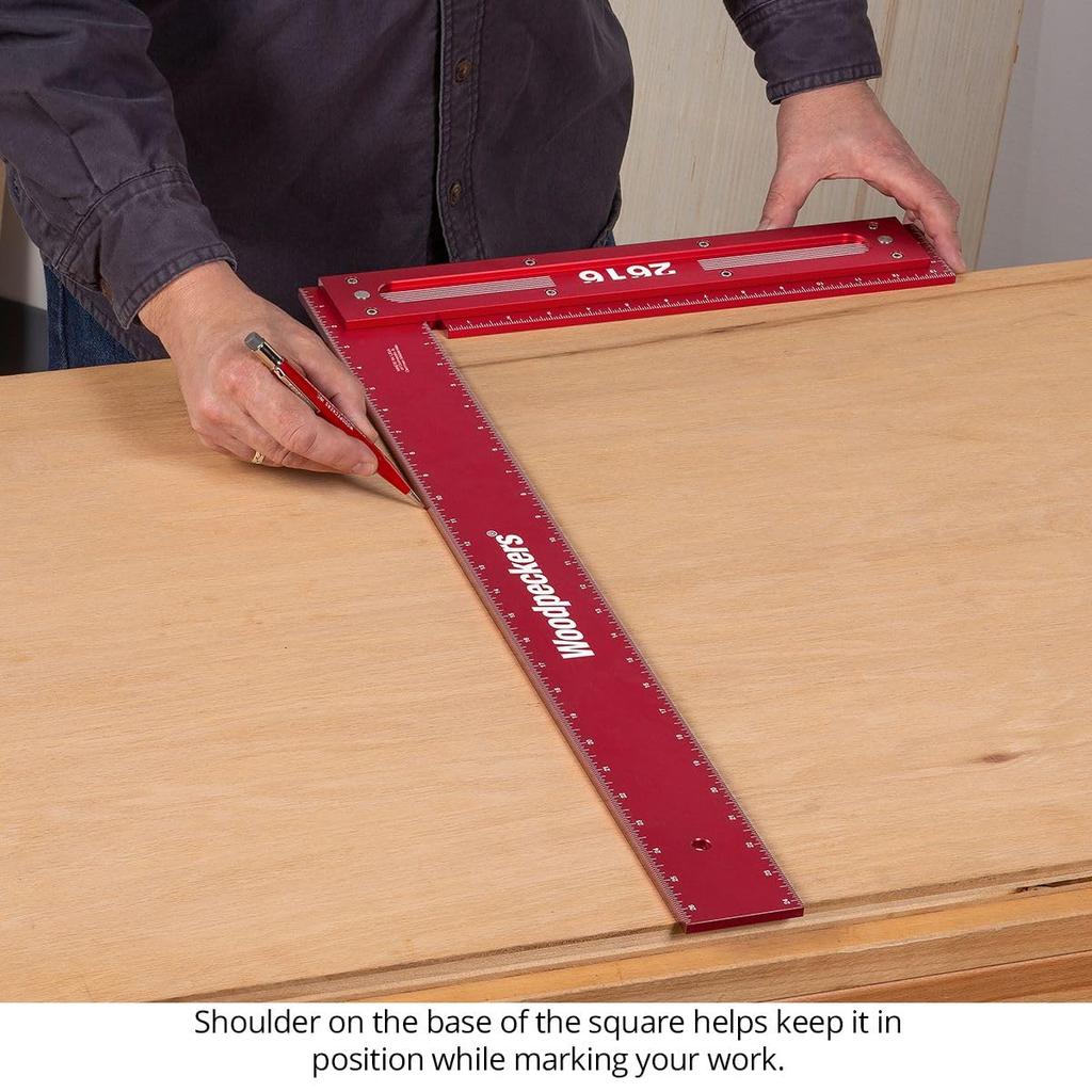 Precision woodworking square 450mm with case